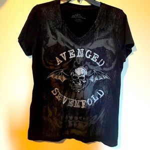 Avenged Sevenfold women’s XL v-neck tee